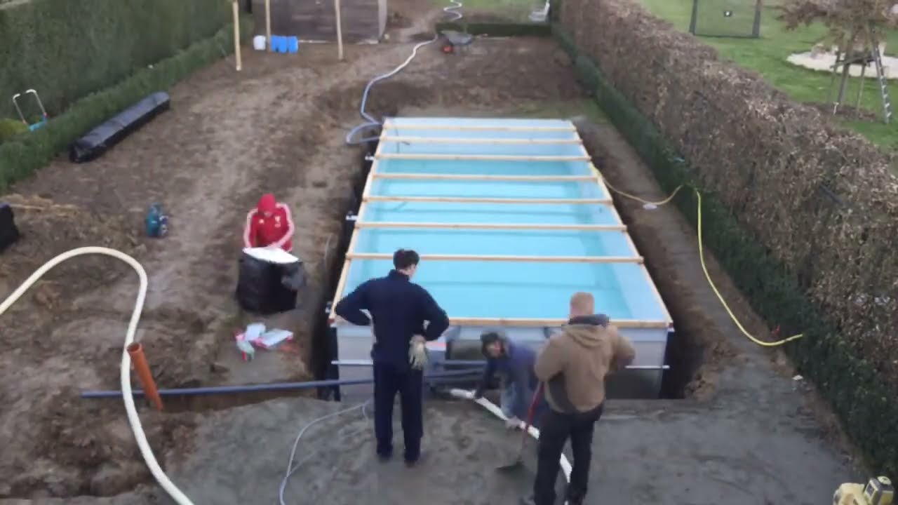 Swimming Pool Installation in 2 Days | Full Timelapse