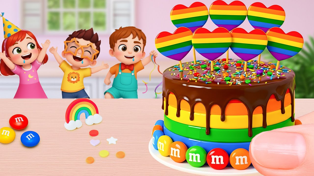 Miniature Rainbow Cake Recipe 🌈 Cute Mini Rainbow Heart Cake Decorating Ideas 🍰 Yummy Teeny