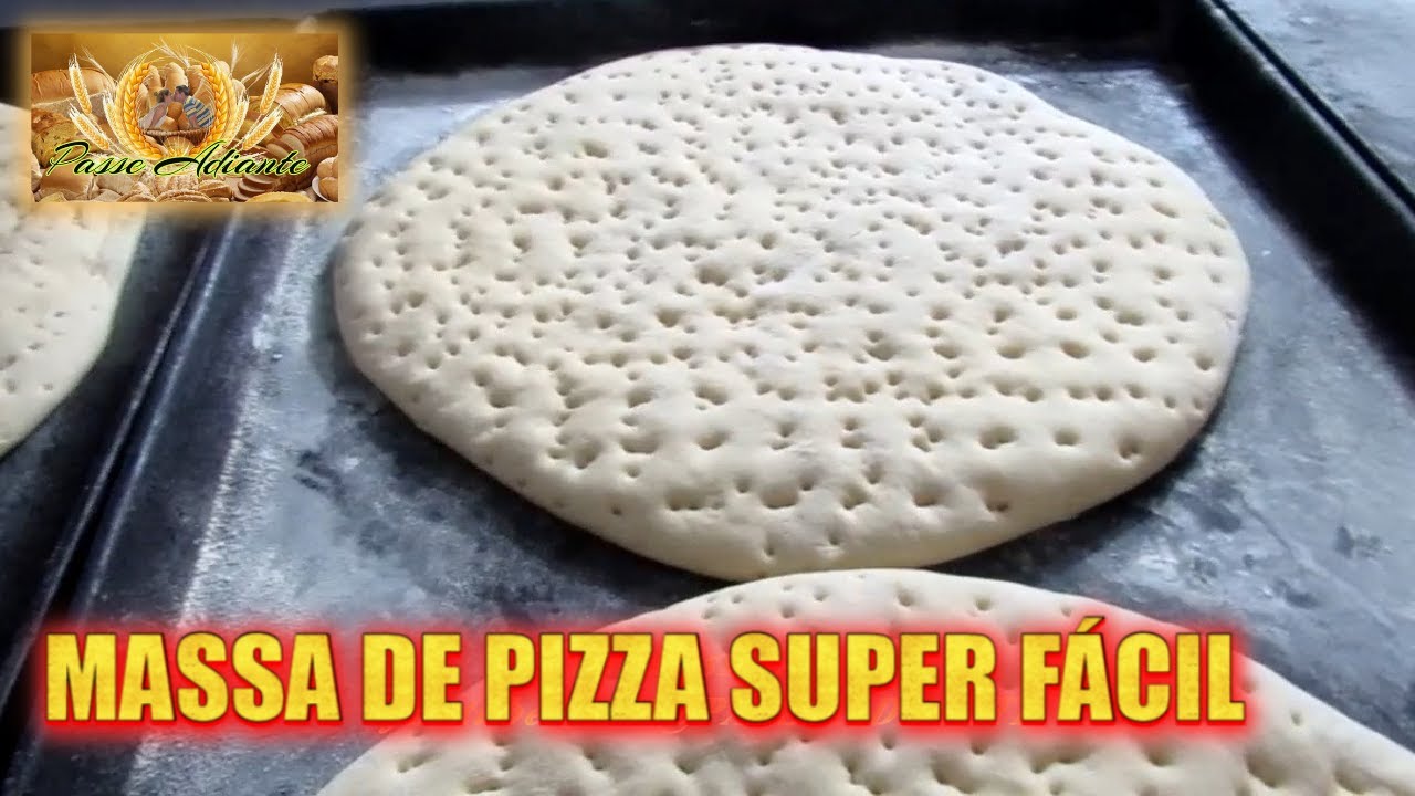 MASSA DE PIZZA SUPER FÁCIL
