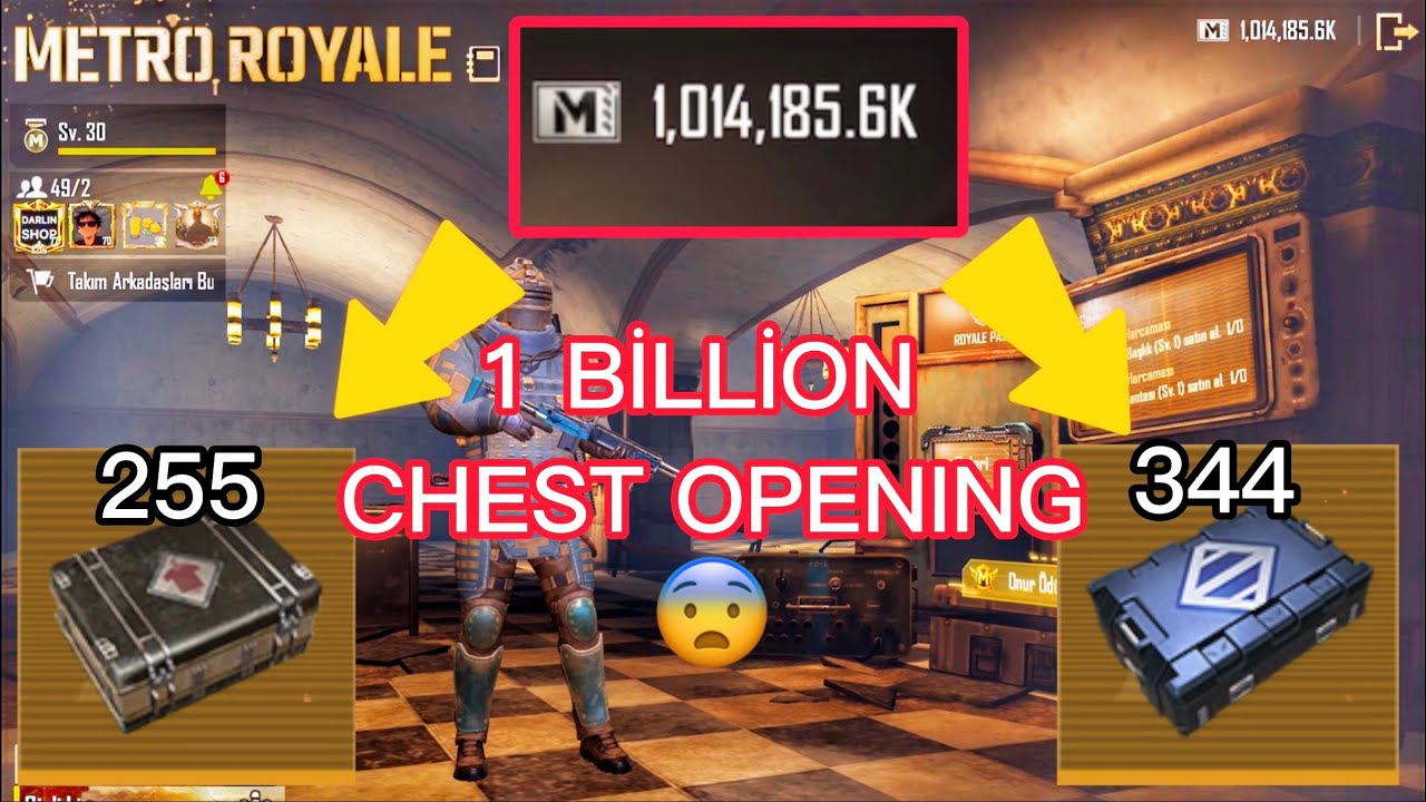 IceTea- 1 MILYARLIK KUTU AÇILIMI 😨😨 METRO ROYALE 1 BILLION CHEST OPENİNG😳 METRO ROYALE CHAPTER 13