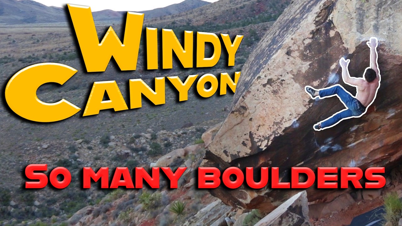 Bouldering in Windy Canyon - Red Rocks