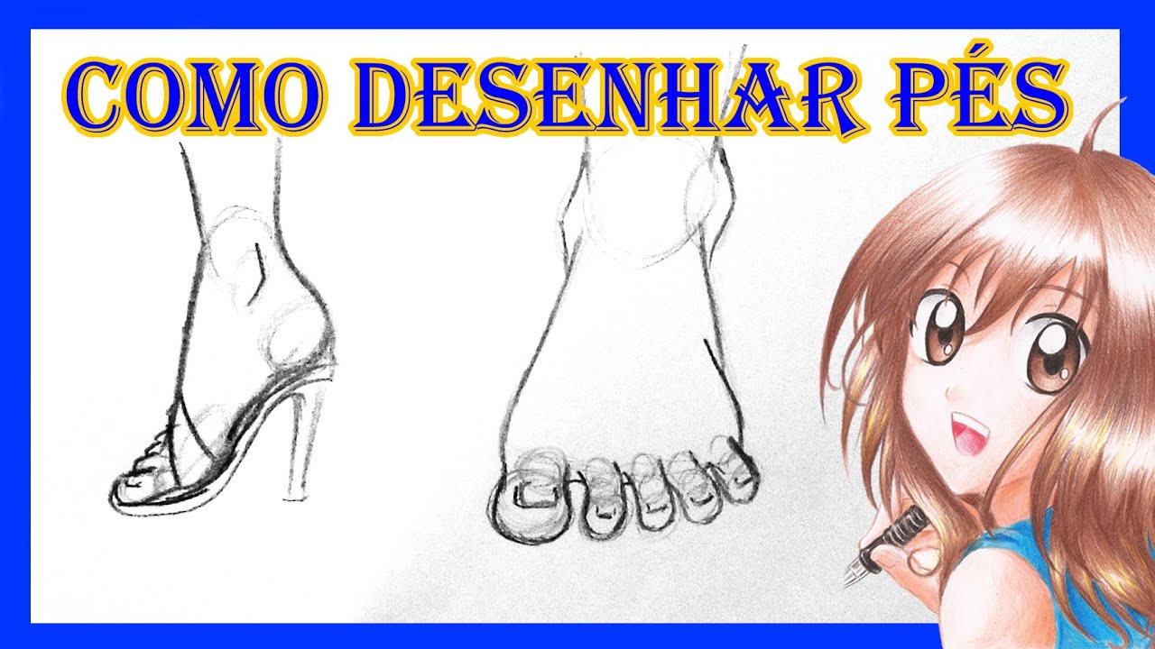 Como Desenhar Pés - Mangá
