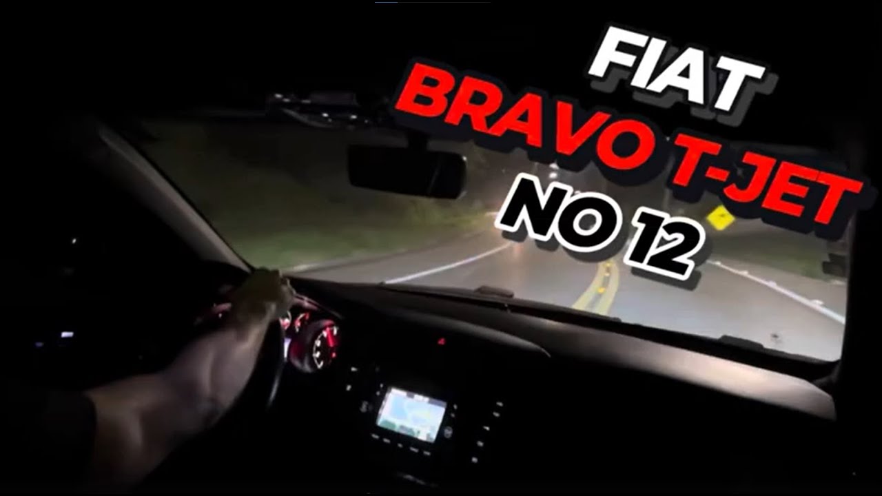FIAT BRAVO 1.4 TURBO T-JET 2016 | POV ROLE NOTURNO NO TJET STAGE 2