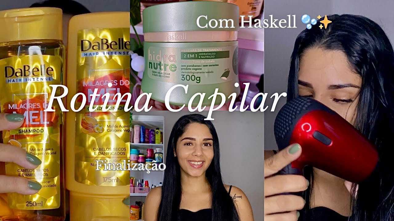 ROTINA CAPILAR COMPLETA | Haskell Hidra e Nutre 2 em 1 💚🫧✨