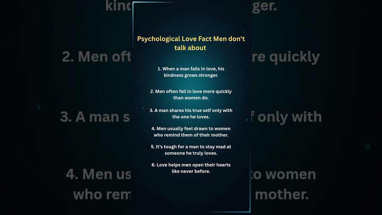 Top 6 Psychology Facts About Men in Love &mdash; What He Feels but Doesn&rsquo;t Say