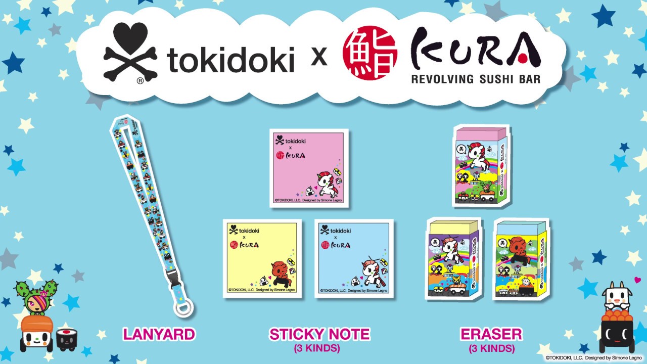 tokidoki x Kura Sushi Bikkura Pon Prize Collaboration Line Up