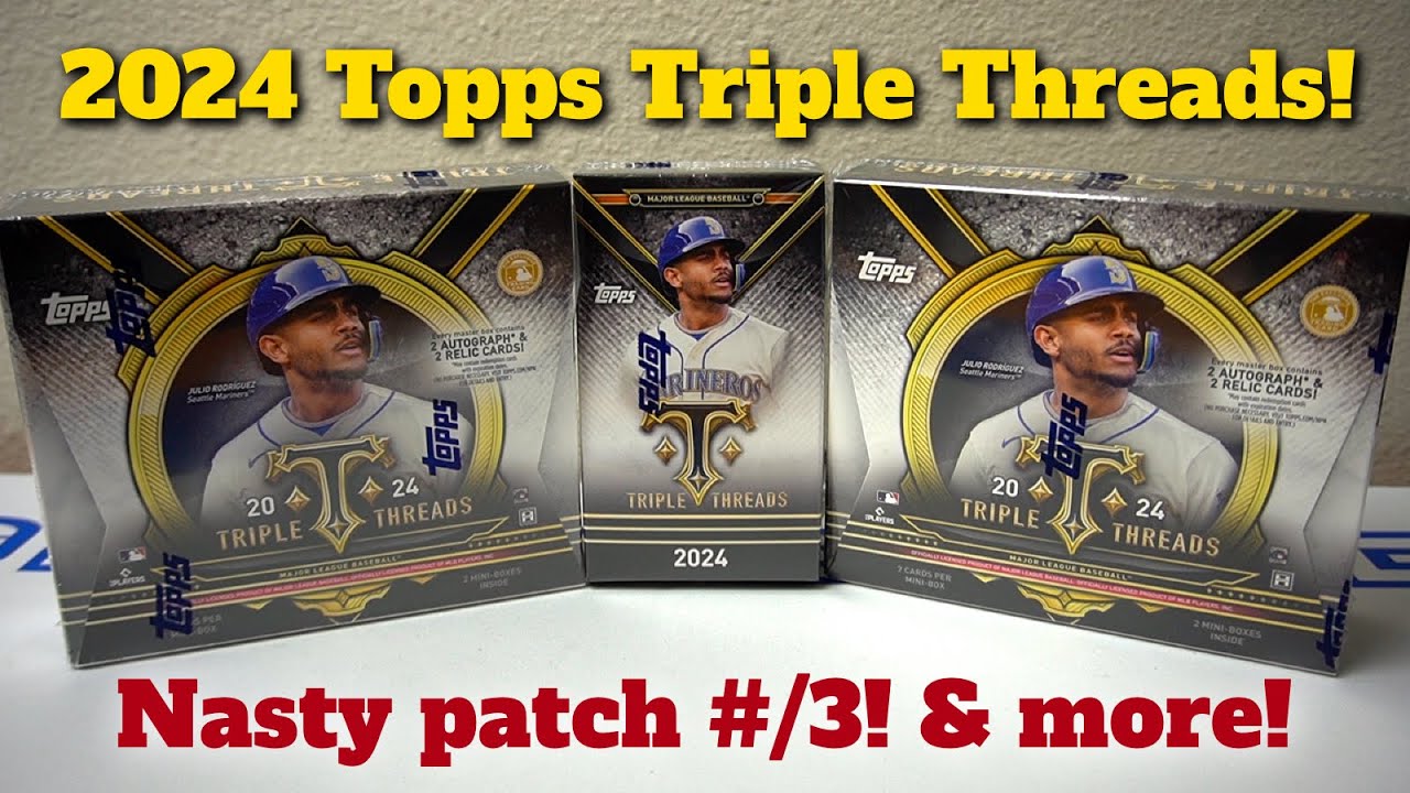 2024 Topps Triple Threads 2 box + 1 pack break! NASTY Patch #/3 & more!