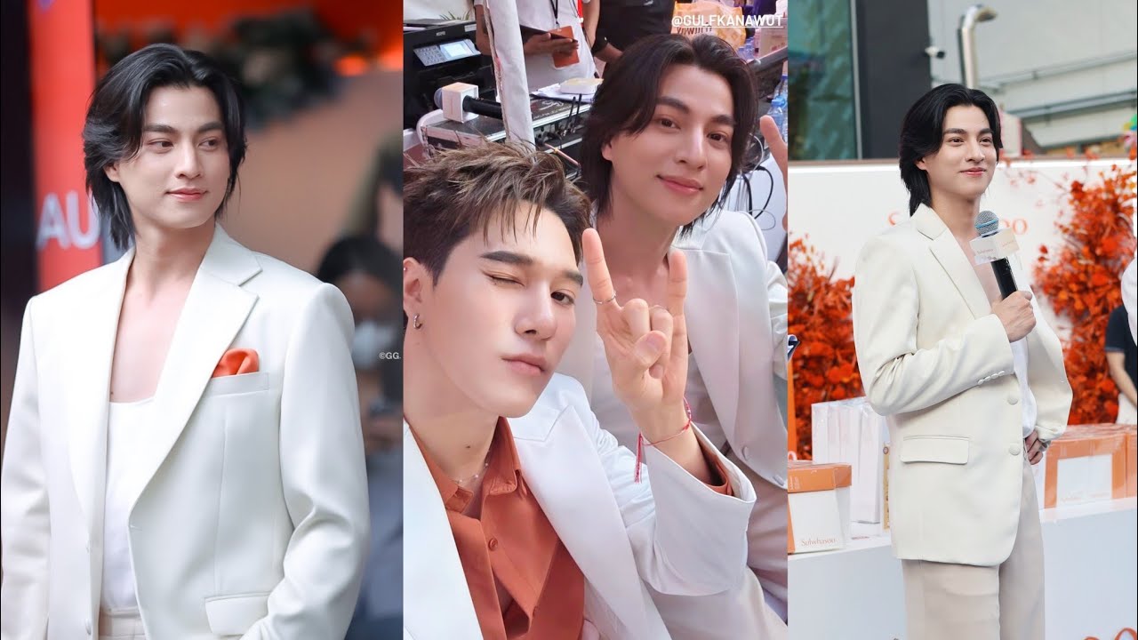หล่อน่ารัก ใจละลาย โอ๊ยโอ๊ย🥰🤍🧡#กลัฟคณาวุฒิ#นานิ#GulfKanawut#Hirankit#SulwhasoowithGulf Cr.on pic🙏