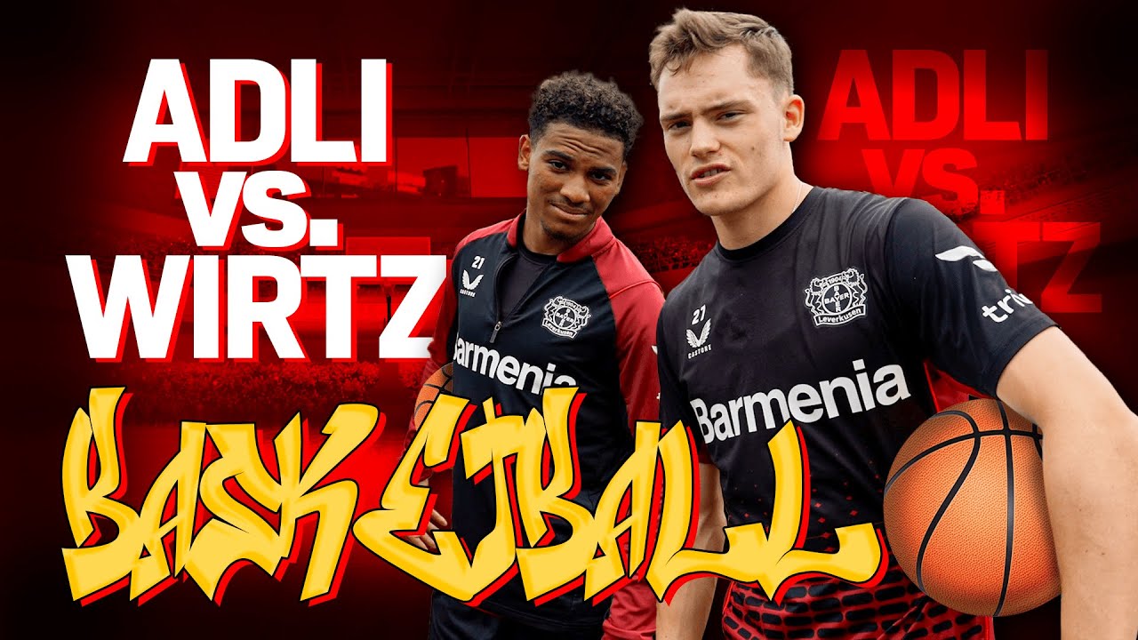 Wer gewinnt beim Dreier-Shootout? 🏀😱 | Florian Wirtz und Amine Adli spielen Basketball