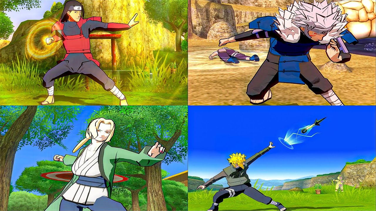 Naruto Shippuden Ultimate Ninja 5 - All Hokage Jutsu (PS2)