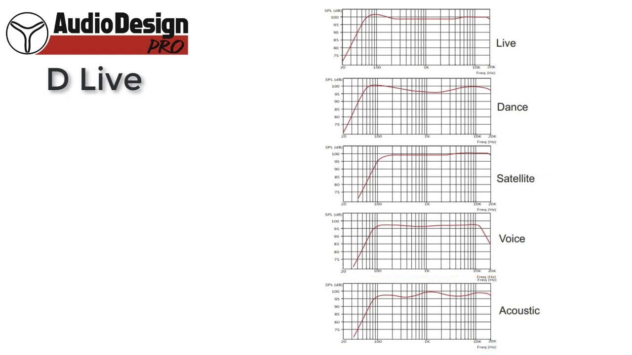 AudioDesign - D-LIVE (Diffusore attivo con DSP)