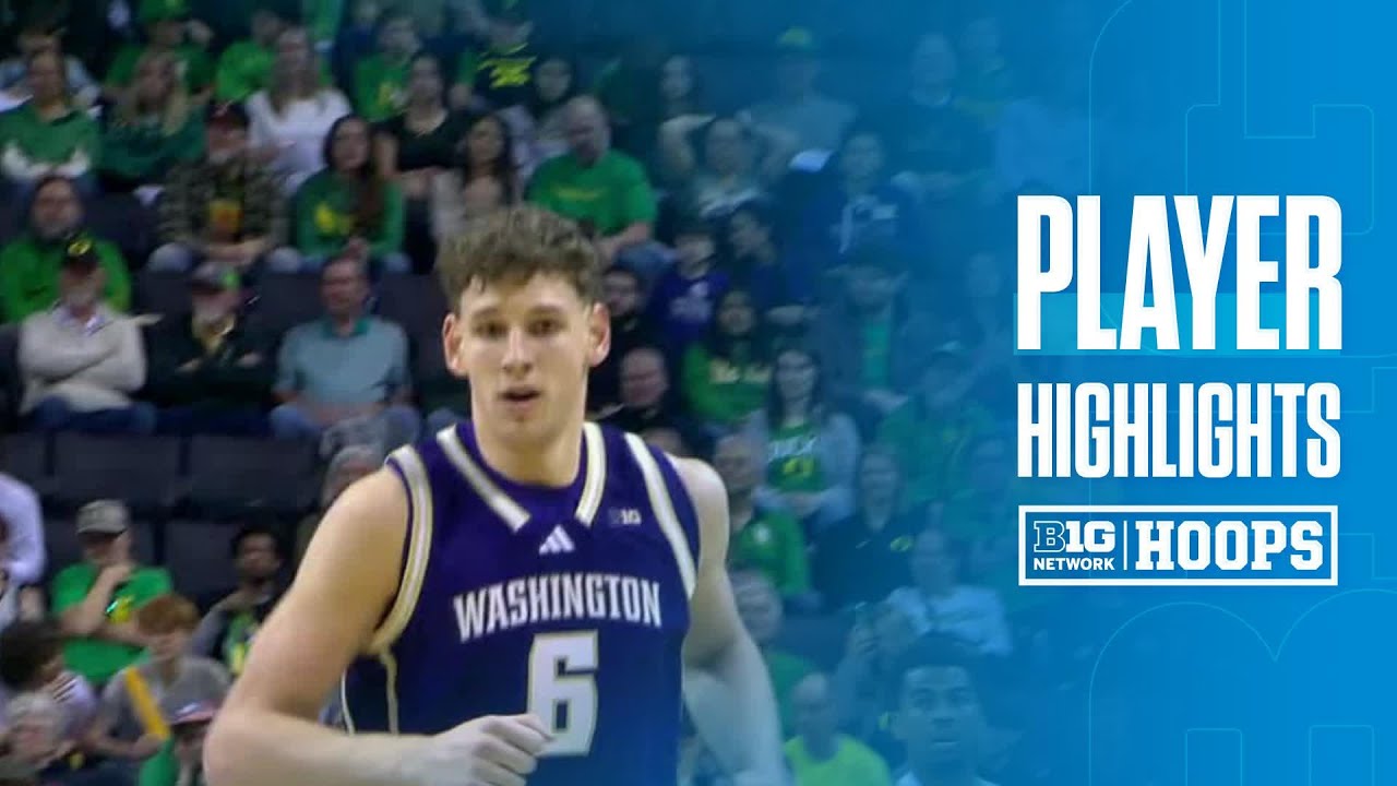 Hannes Steinbach Highlights vs. Oregon | Washington Basketball | 03/07/2026