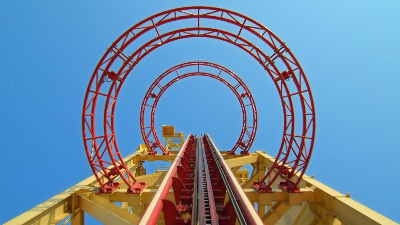 Hollywood Rip Ride Rockit Американские горки Вид спереди Universal Studios Orlando 2020