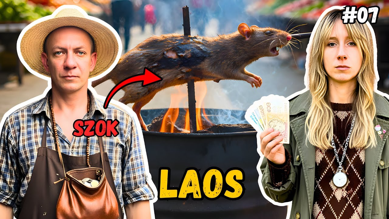 Laos: SZOKUJĄCY TARG! Nie do wiary, co tutaj sprzedają!