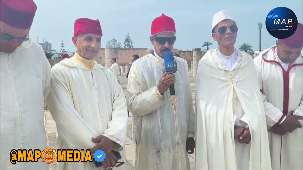 زيارة الضريح ترحما على المغفور له محمد الخامس  طيب الله تراه....