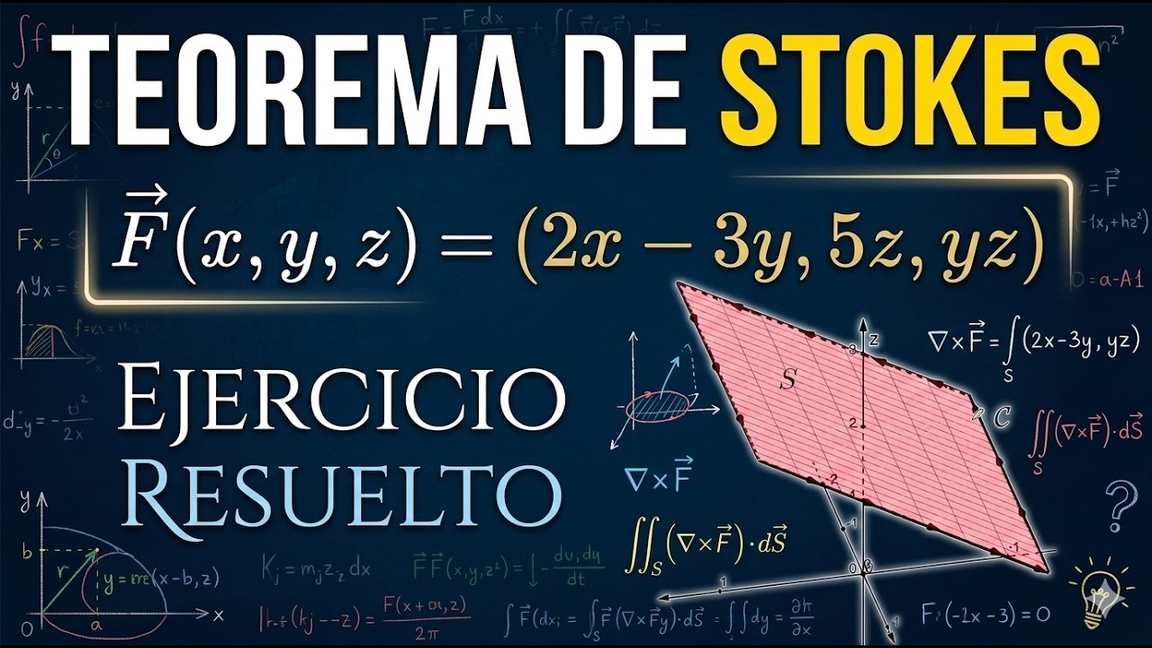 Teorema de Stokes aplicado a una superficie rectangular