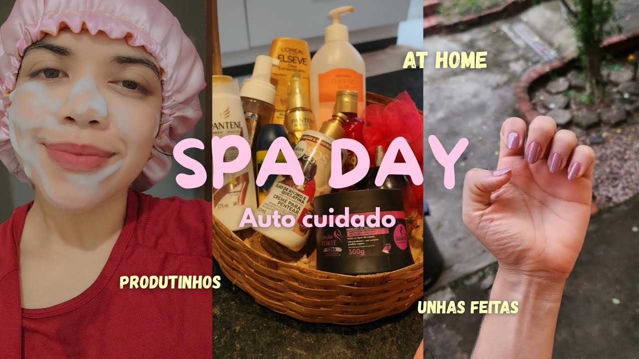 Spa Day em Casa🧼 - Banho premium | cabelo | unhas feitas | tendo um glow up 💅✨️