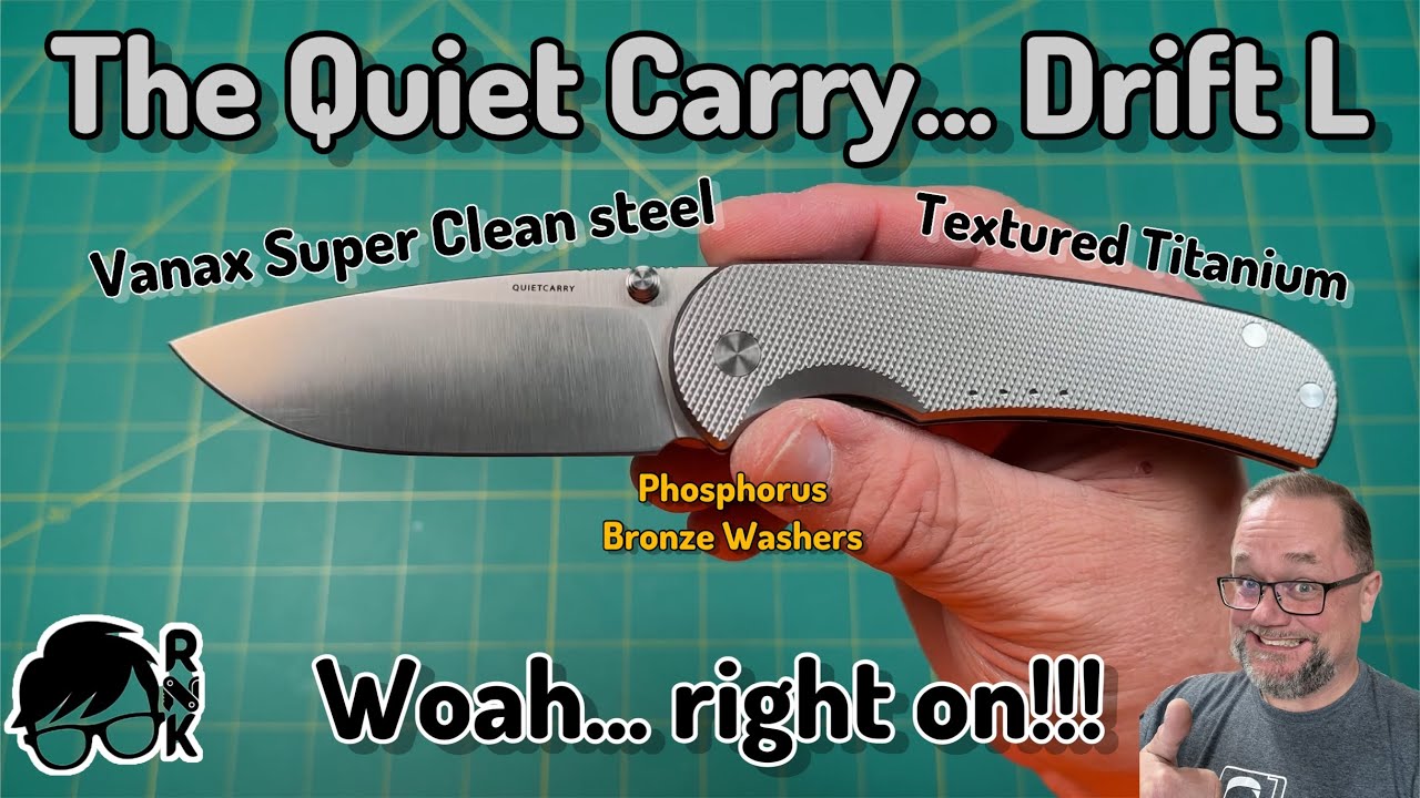 Unboxing something adrift that’s hush-hush… the Quiet Carry Drift L knife in Vanax!