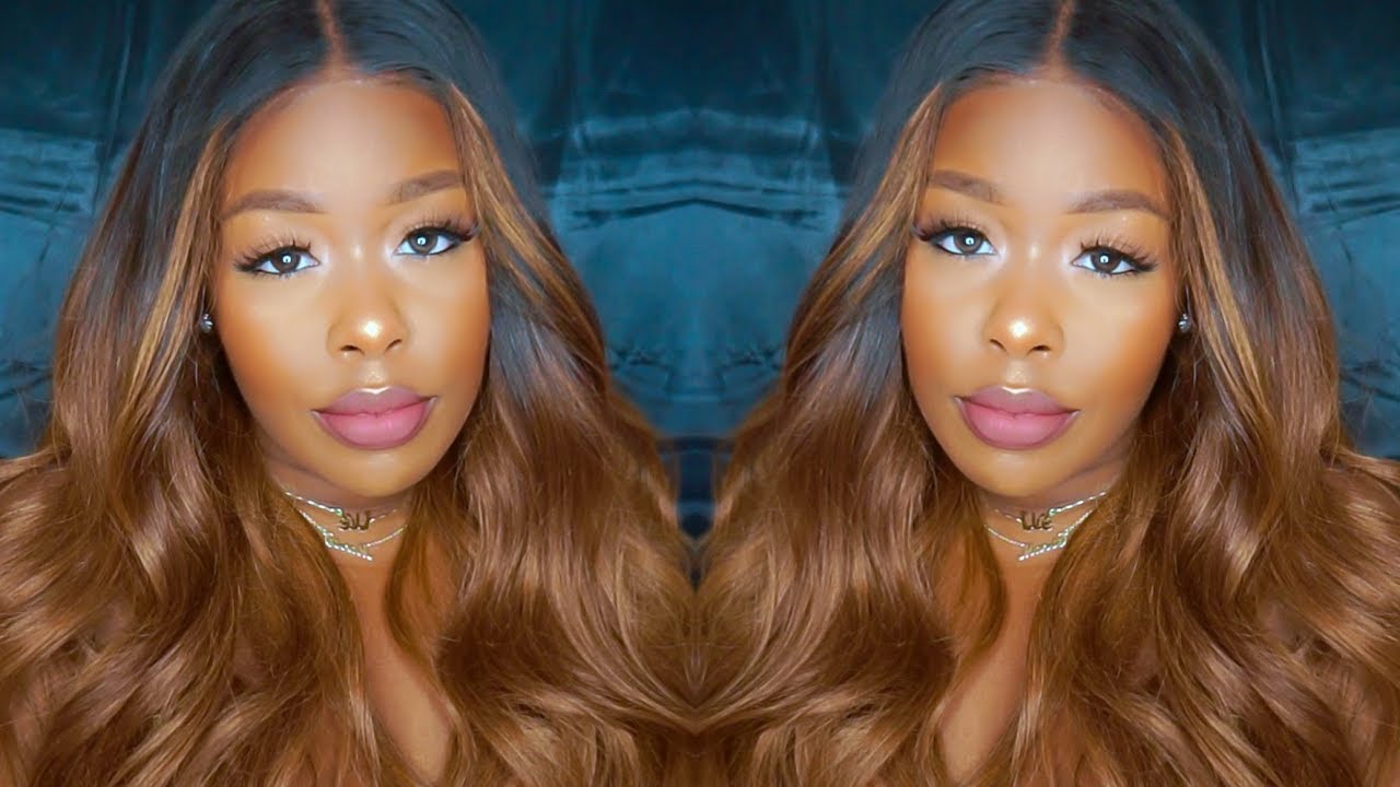 Super Flat Middle Part Blonde Ombre Wig ft. Myfirstwig.com