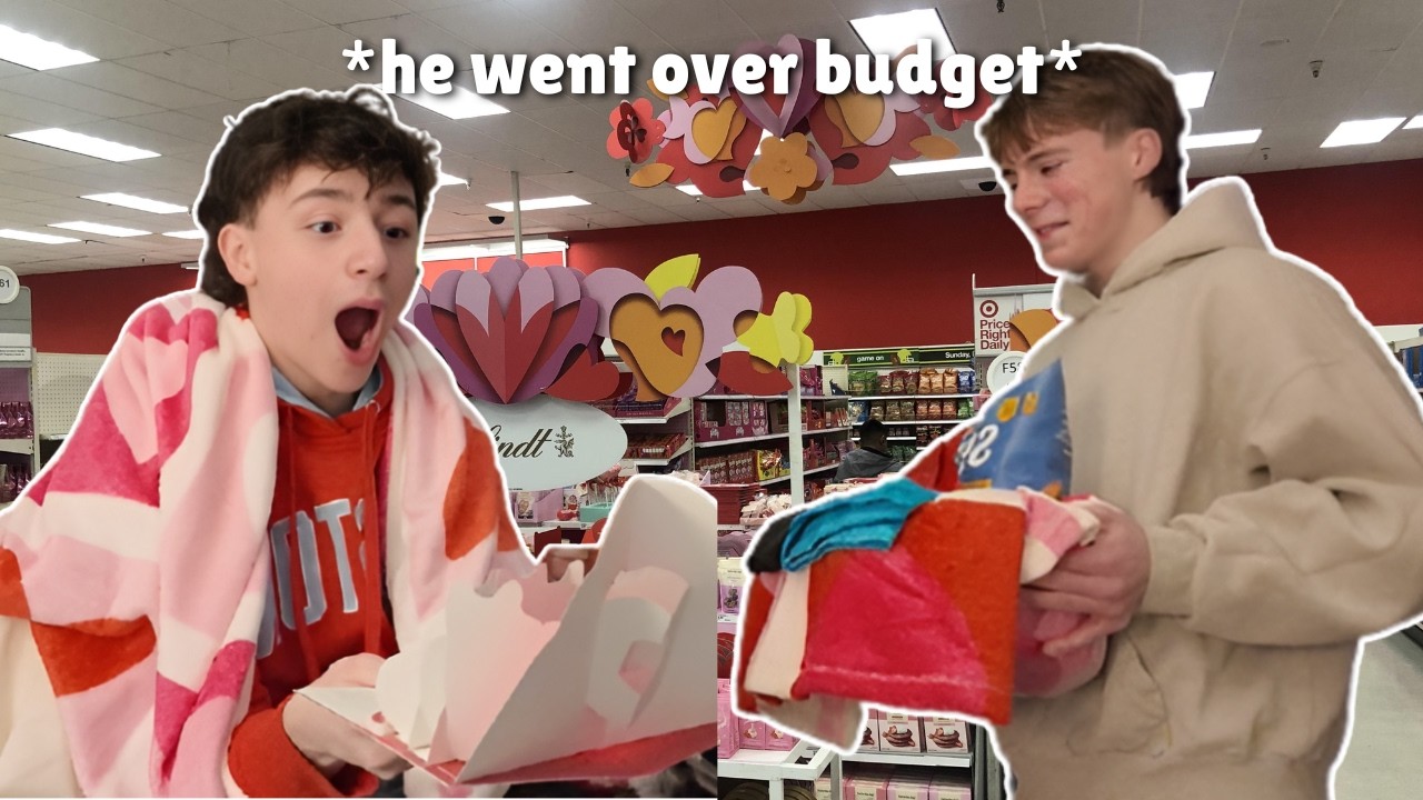 We Made Each Other SECRET Valentine's Day Baskets! (gay couple)