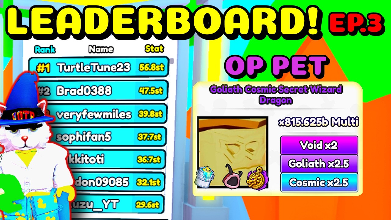 Getting On AWS LEADERBOARD Ep.3 - I Got OP SECRET 815B Strenght Pet! (Roblox)