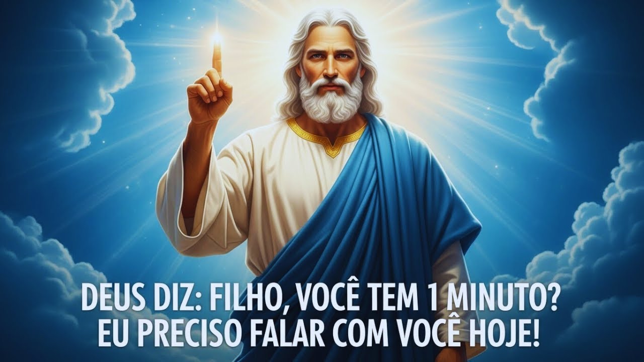 DEUS DIZ: FILHO, VOCÊ TEM 1 MINUTO? EU PRECISO FALAR COM VOCÊ HOJE!