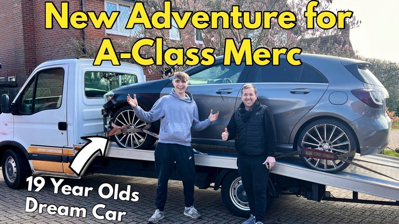 REPAIRING OUR MERCEDES A180 FOR IT'S FAMOUS NEW OWNER