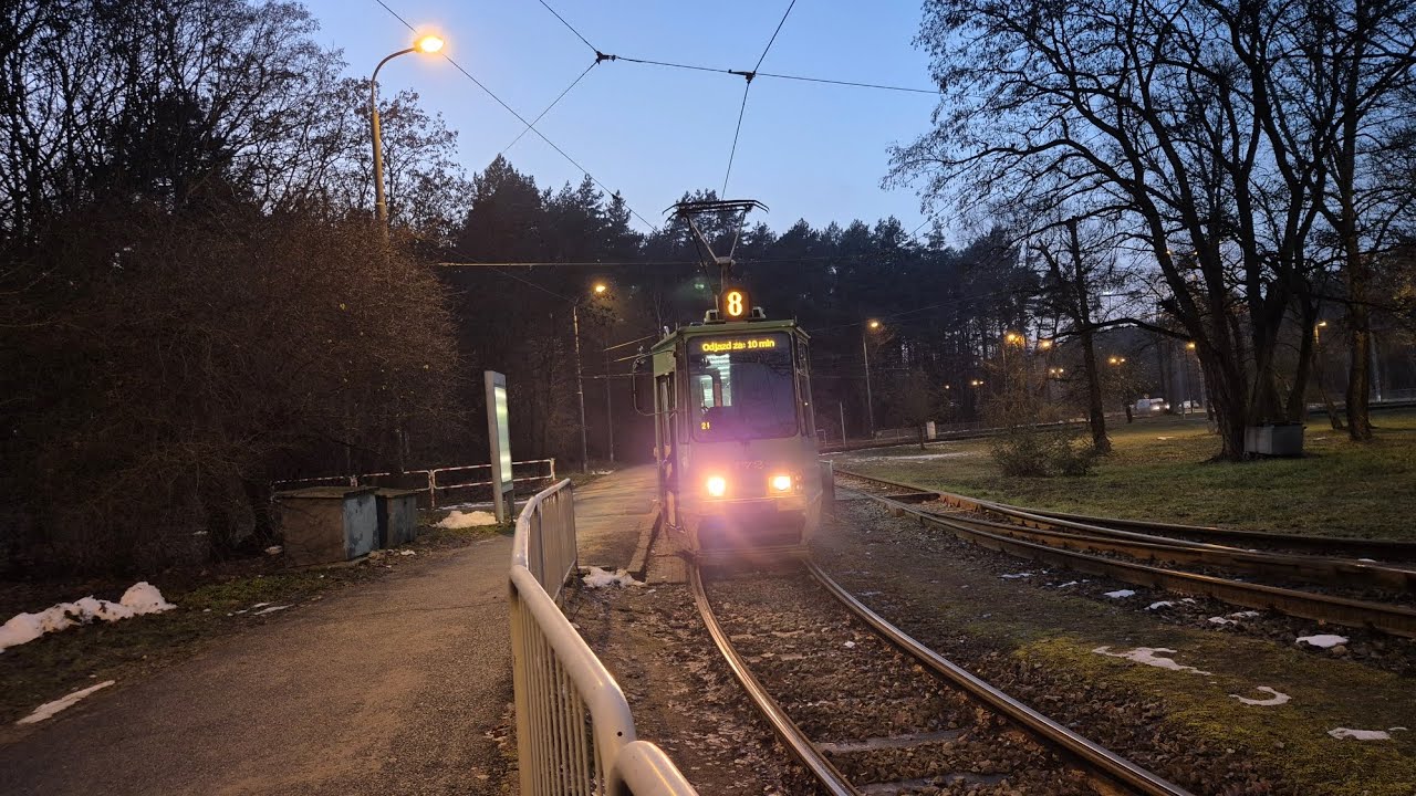 MPK Poznań - Konstal 105na #172+#171 - Linia 8 kierunek: Ogrody (trasa zmieniona)