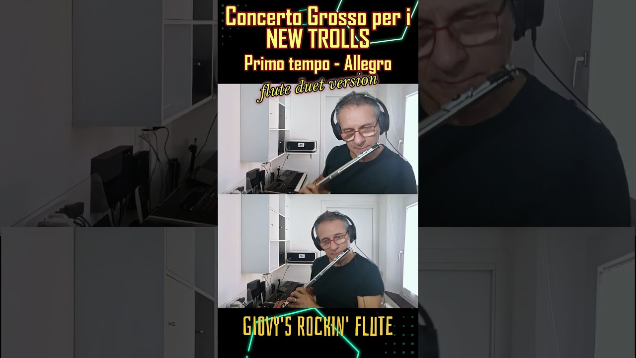 Concerto Grosso per i New Trolls - Allegro, flute duet version #flutemusic #flutecover #flute