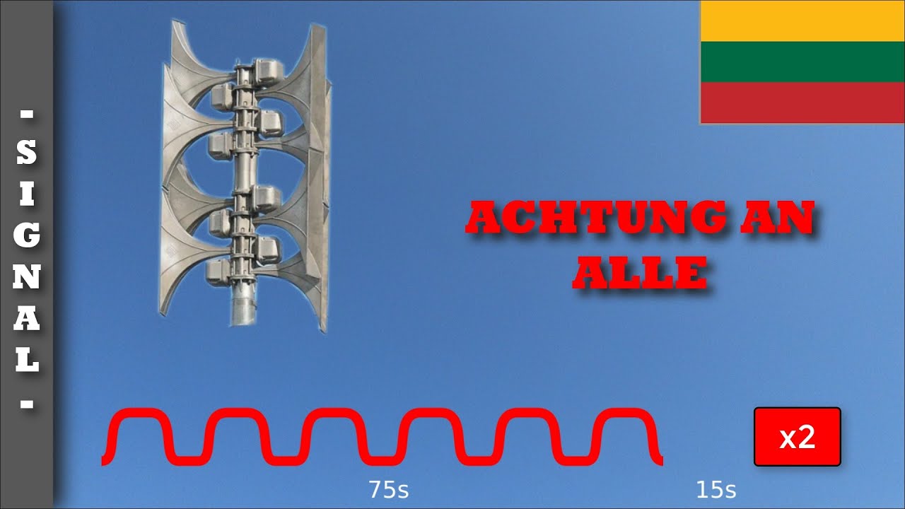Sirenensignal "Achtung an alle" (Litauen) | ECN 1200
