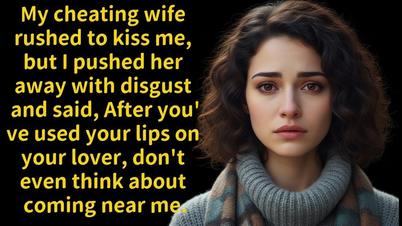 My Cheating Wife Rushed to Kiss Me — I Stepped Back and Said Something That Stopped Her Cold.