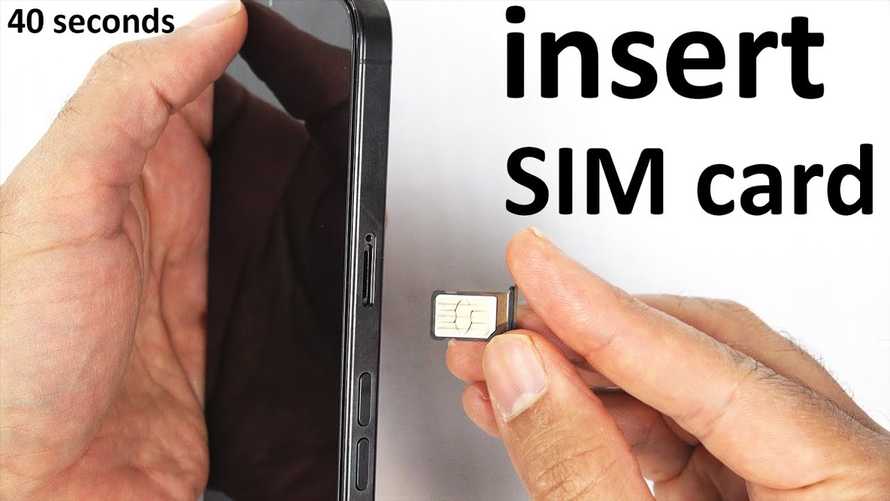 Как вставить SIM-карту в iPhone 15
