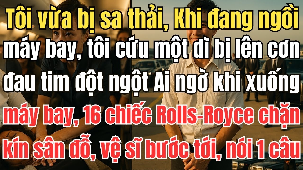 Vừa Bị Sa Thải, Tôi Cứu Người Trên Máy Bay – Xuống Đất Thấy 16 Chiếc Rolls-Royce Chặn Kín Sân Đỗ