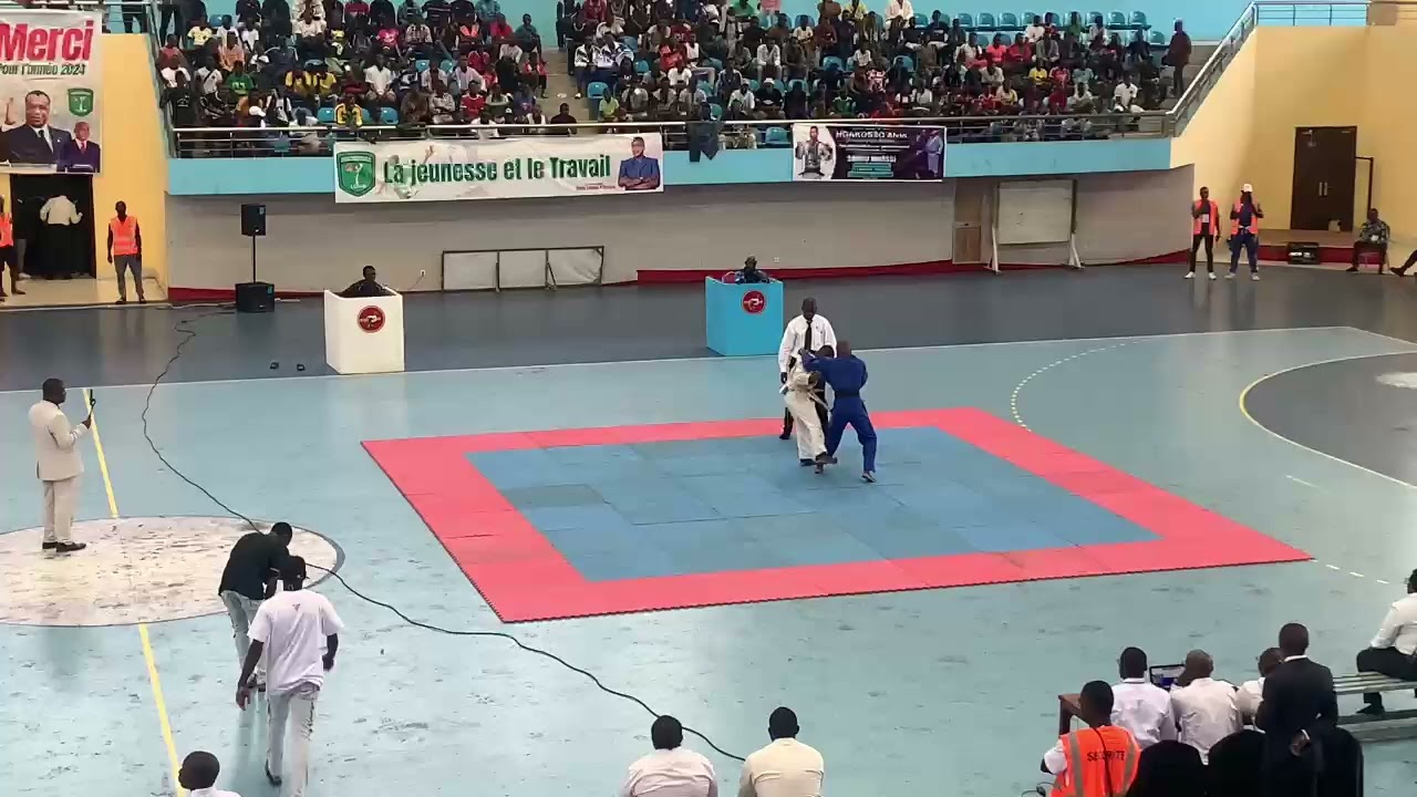 Okombi Gédéon la machine Vs Yann. Judo Congo Brazzaville 🇨🇬