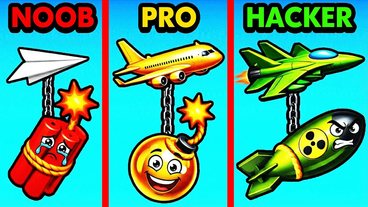 NOOB vs PRO vs HACKER BOMB