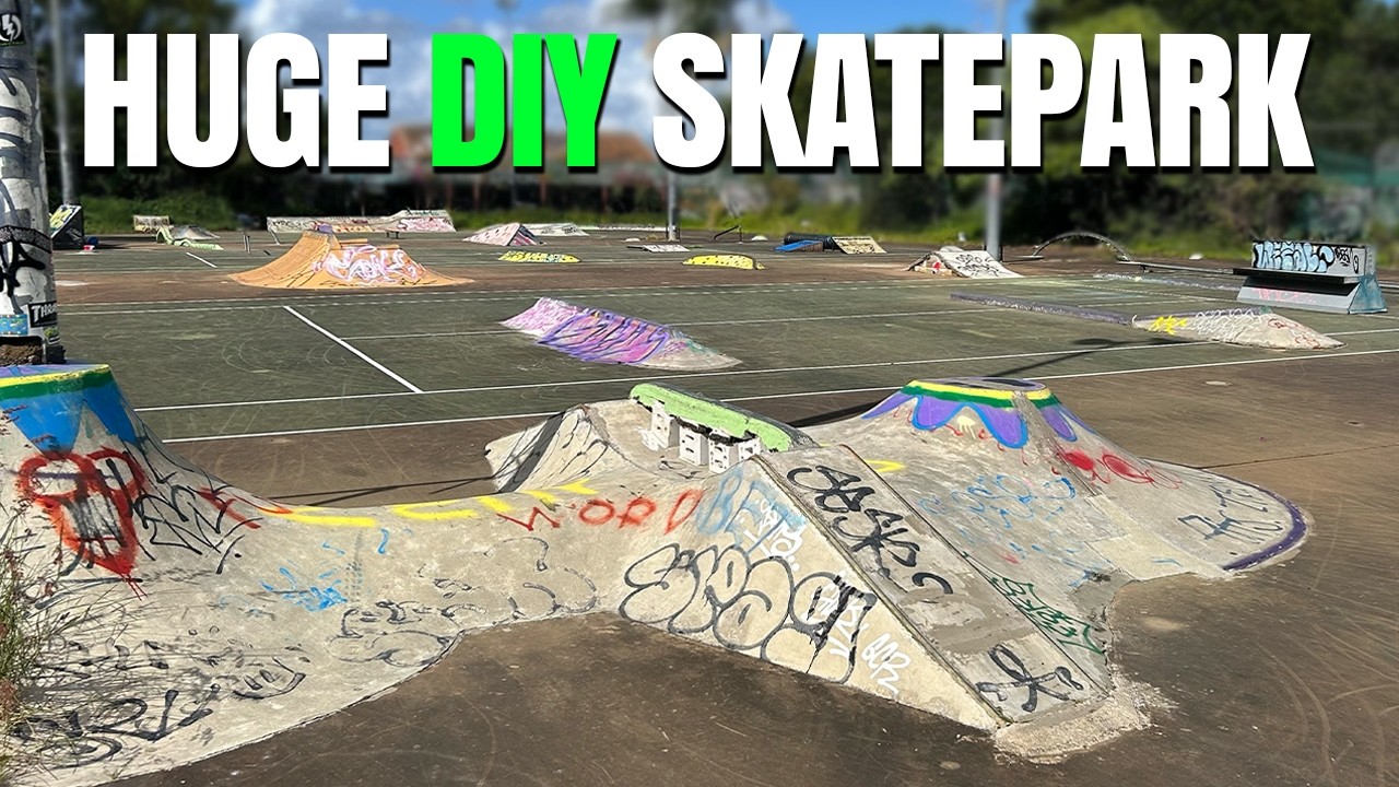This SECRET DIY Skatepark is HUGE!!