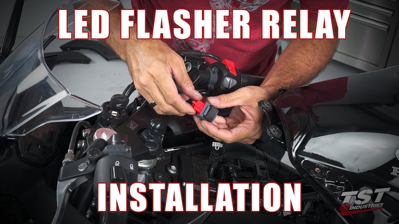How to install an LED Flasher Relay on a Honda CBR500R by TST Industries