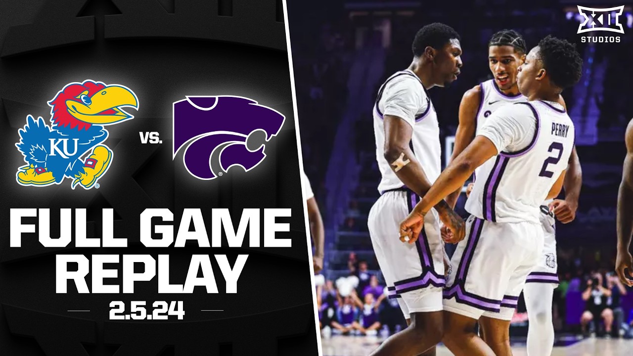 Kansas Battles Kansas State in a Big Monday Classic (2.5.24) | Big 12 Basketball Full Game Replays