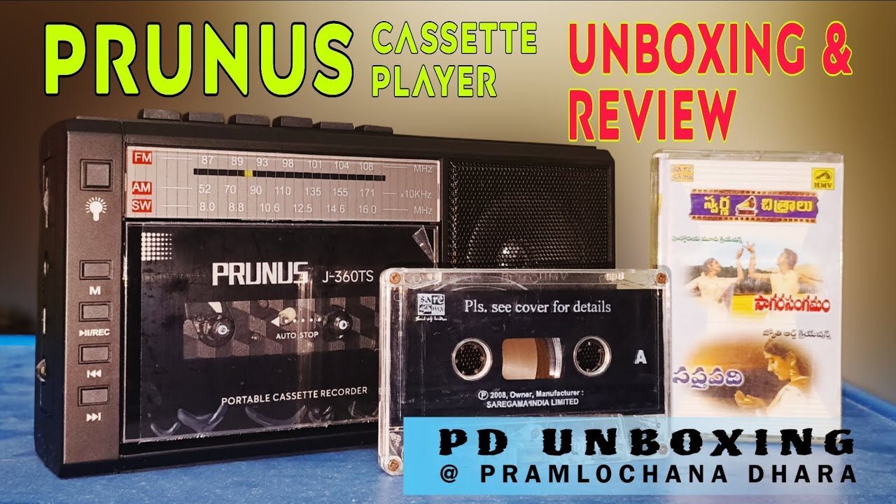 PRUNUS J-360TS | CASSETTE PLAYER + FM RADIO