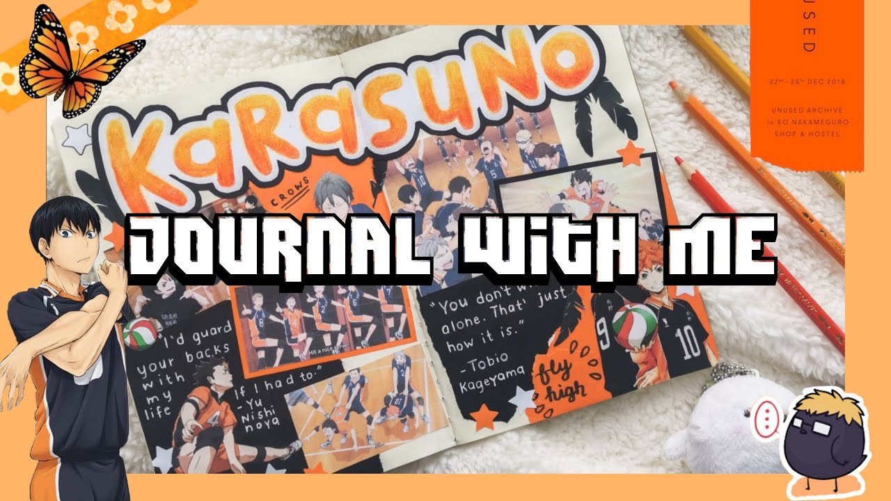 anime journal with me 🧡|| Karasuno (Haikyuu!!)🏐