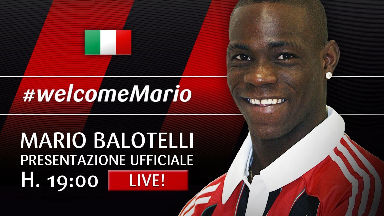 Mario Balotelli [ITA] Presentazione Ufficiale AC Milan