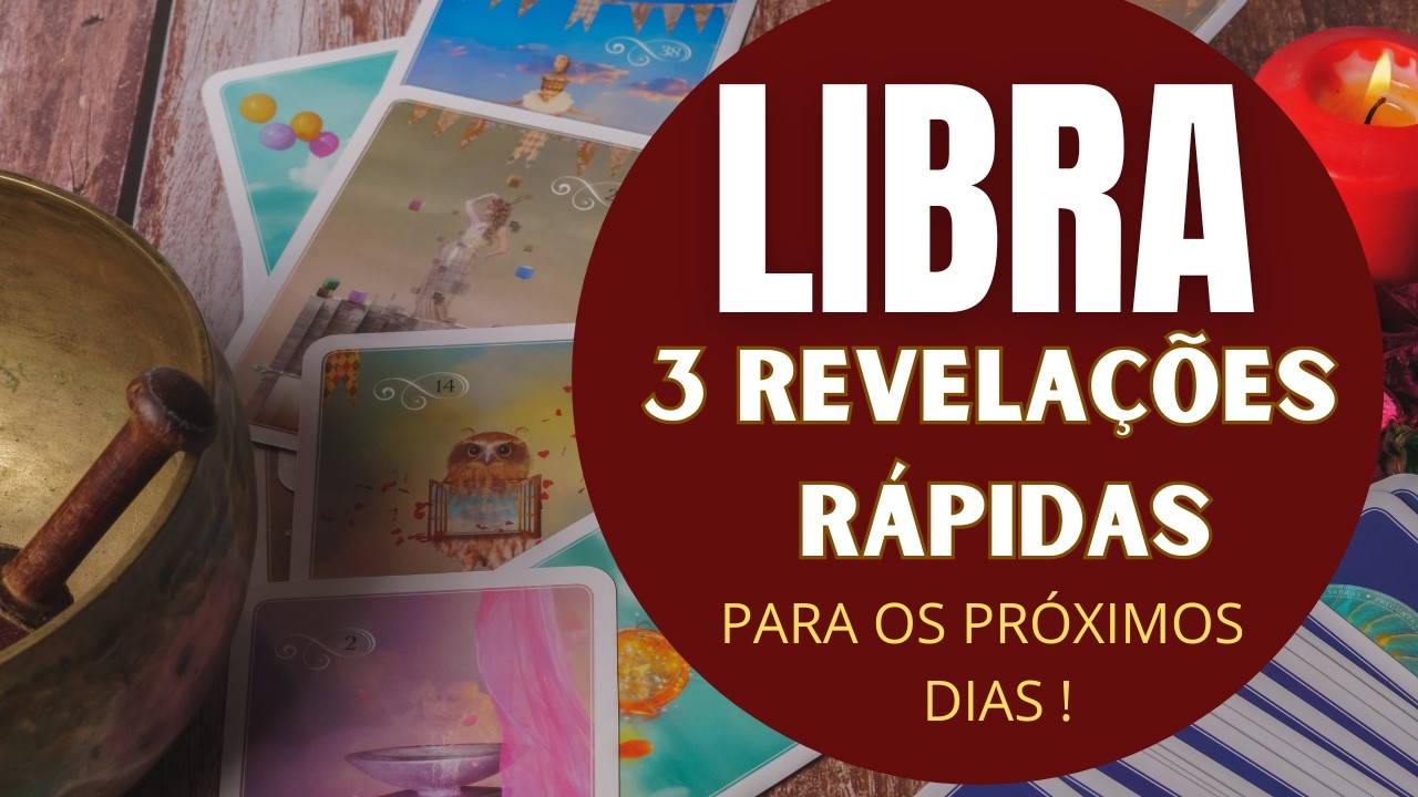 LIBRA♎| 3 REVELAÇÕES (RÁPIDAS) PARA OS PRÓXIMOS DIAS! (HORÓSCOPO DO FDS).