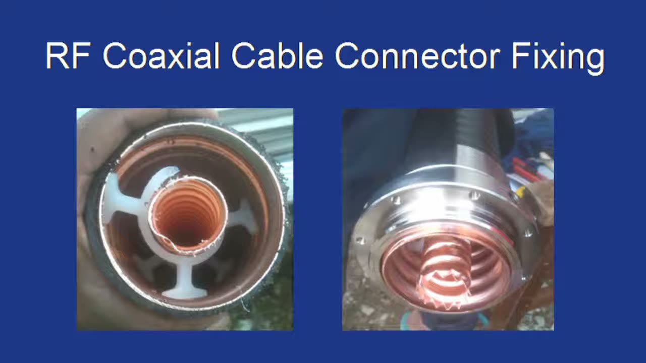 RF Coaxial Cable Connector Fixing