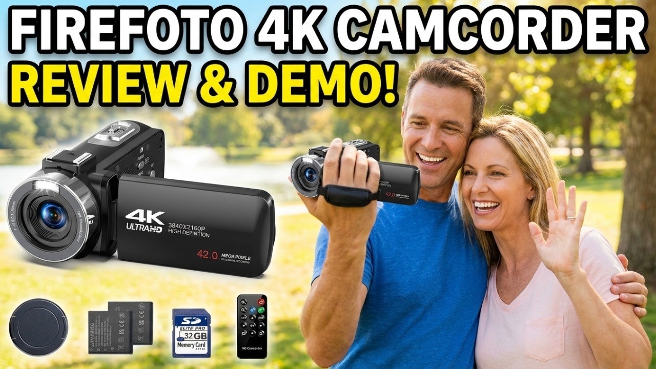 First Look at the AC13 4K Ultra HD Handheld Camcorder FIREFOTO