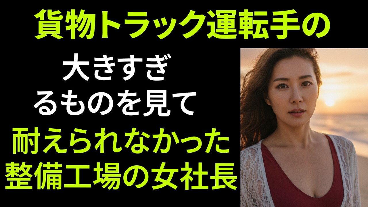 【シニア恋愛】「女性が車を修理するの？」…48歳の整備工場の女社長が55歳トラック運転手と恋に落ちた理由｜人生実話｜老後の物語｜オーディオブック｜感動物語