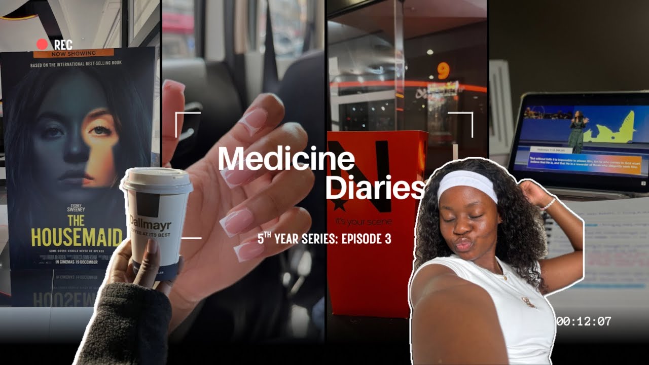 𐙚 Medicine Diaries: Studying📚Post exam Crashout 💌Solo date ୨ৎ