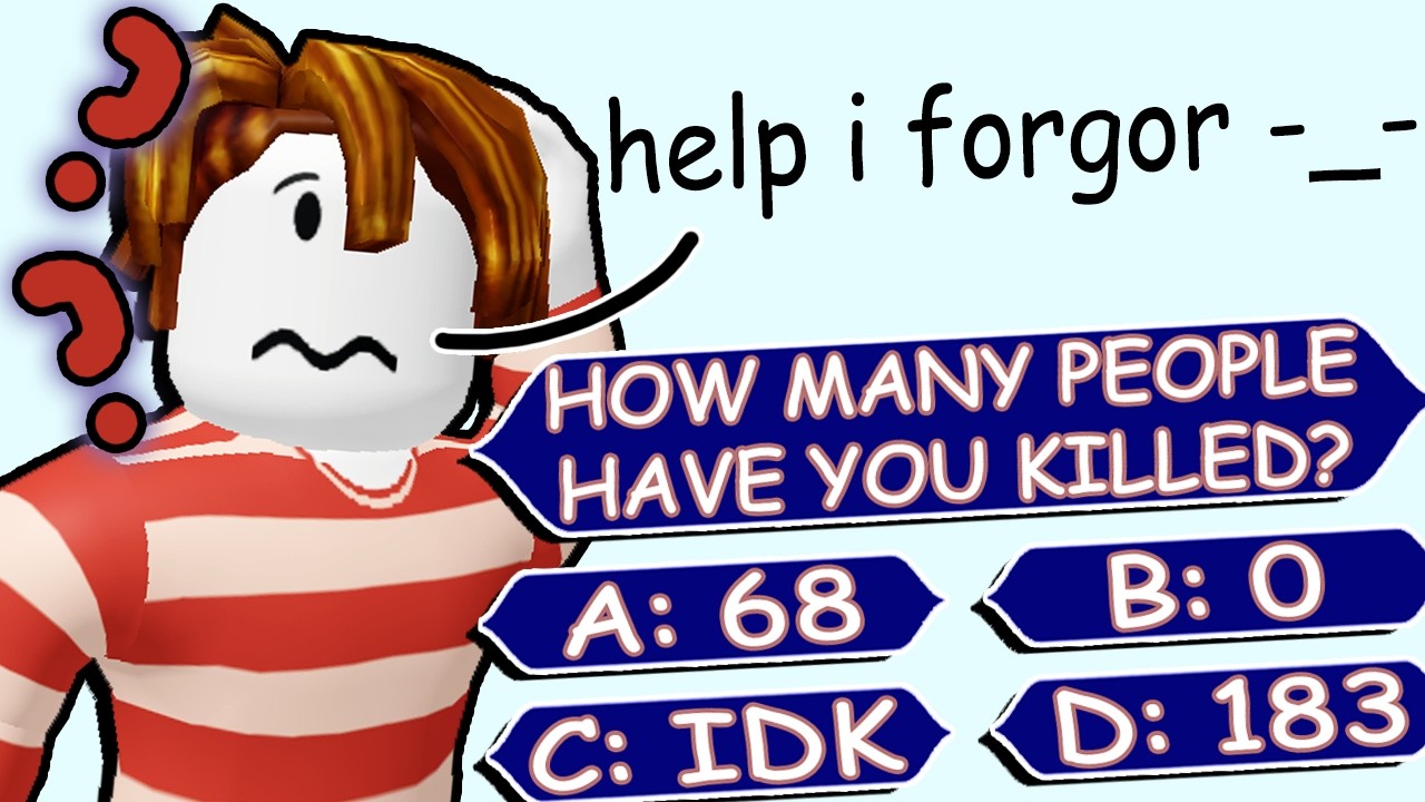 the WEIRD world of roblox quiz games...