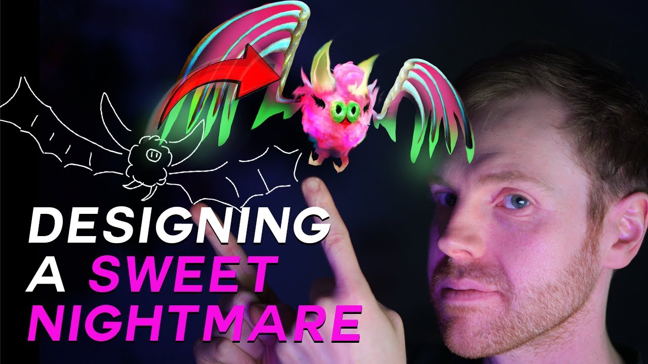 How We Designed a Game NPC from Scratch (Candy Bat Concept Art)