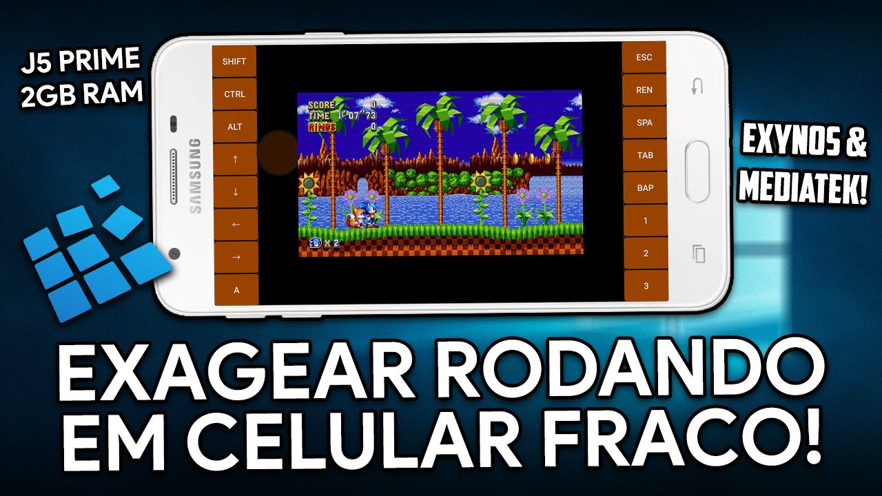 EXAGEAR RODANDO EM UM J5 PRIME! | EXAGEAR e VIRGL em CELULARES FRACOS! | Mediatek e Exynos!