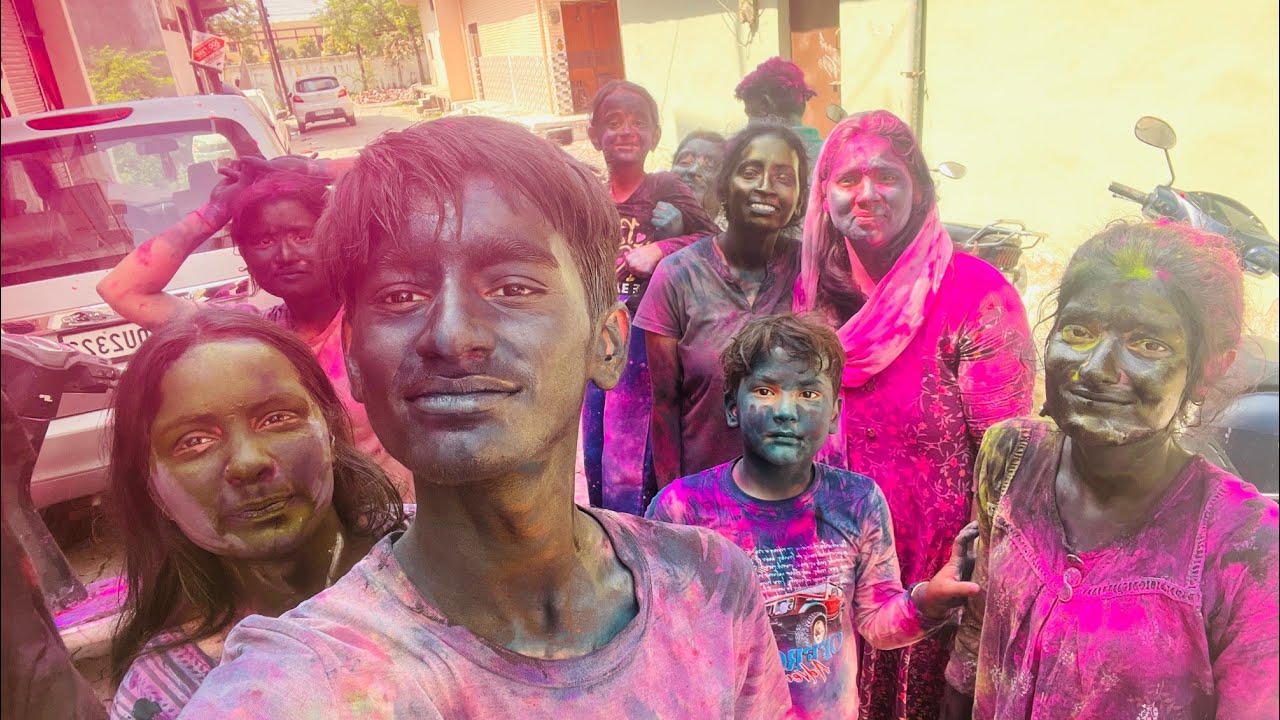 होली का हुड़दंग😁। जबरदस्त होली 😂। #kanpur #vlog #dailyvlog #dance #holi #explore  #sauravjoshivlogs